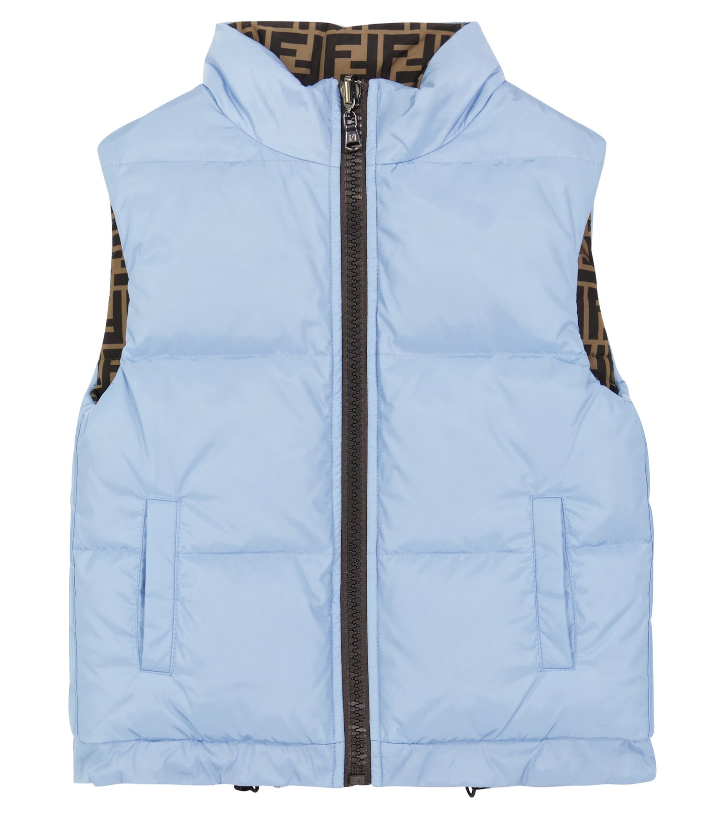 Fendi Allover Logo Print Reversible Vest