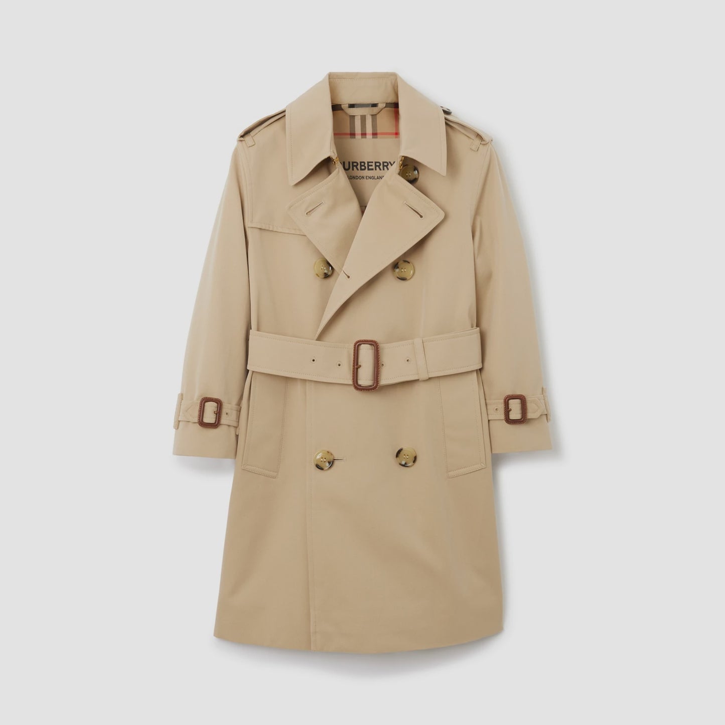 Burberry Cotton Gabardine Trench Coat