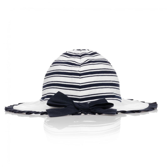 Patachou Baby Girls White & Blue Hat