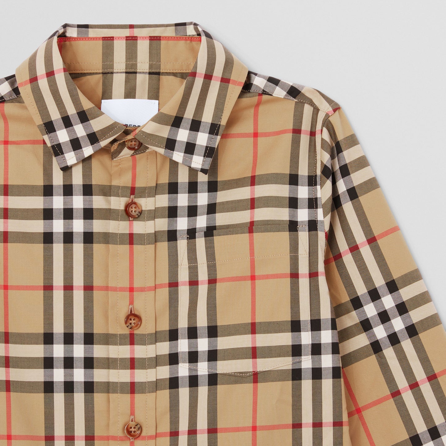 Burberry Vintage Check Stretch Cotton Shirt