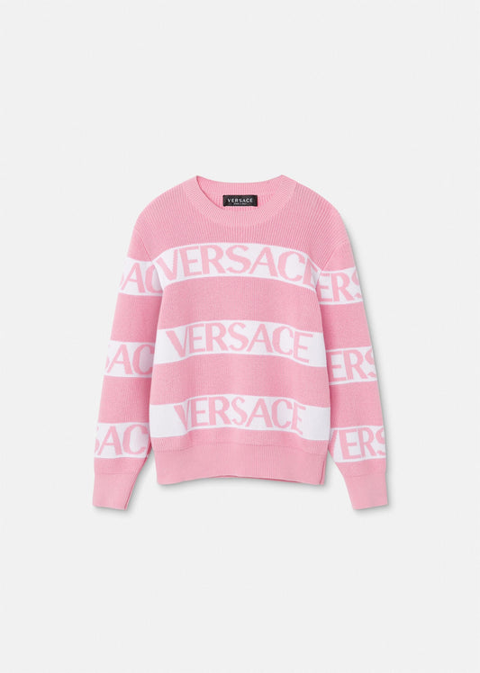Versace ALLOVER STRIPED KIDS JUMPER
