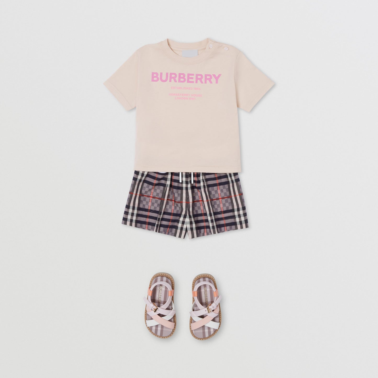 Burberry Baby Pink Horseferry Print T-shirt