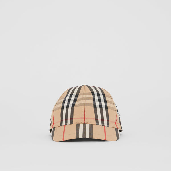 Burberry Vintage Check and Icon Stripe Baseball Cap