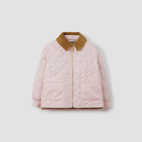 Burberry Pink Diamond Quilted Jacket