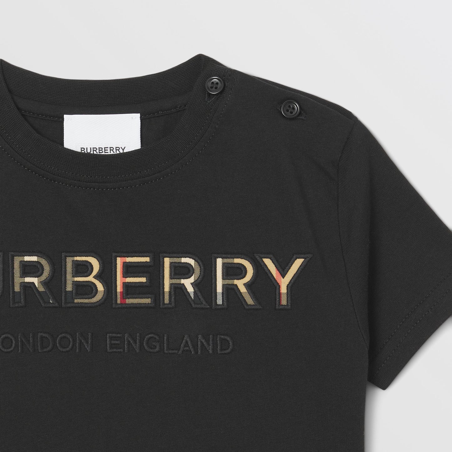 Burberry Baby Embroidered Logo Cotton T-shirt