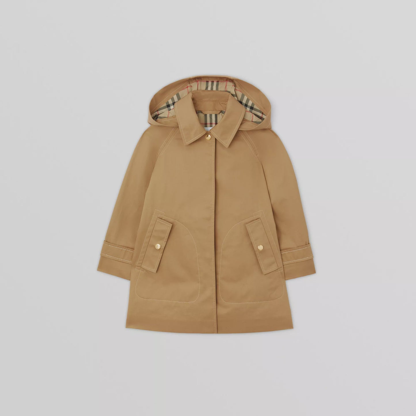 Burberry Detachable Hood Twill Car Coat