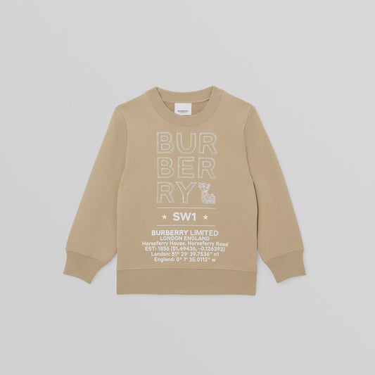 Burberry  Beige Montage Sweatshirt