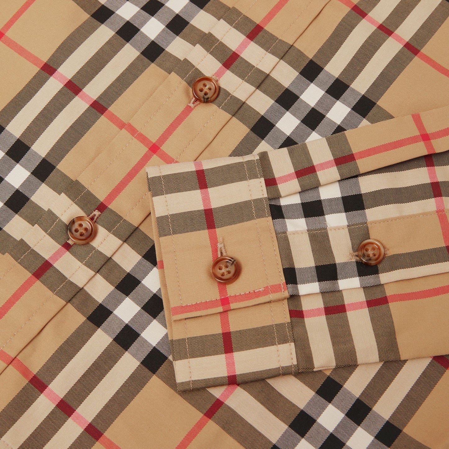 Burberry Vintage Check Stretch Cotton Shirt