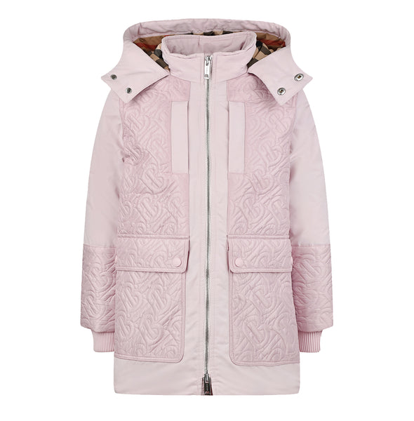 Burberry Pink Monogram Quilted Jacket