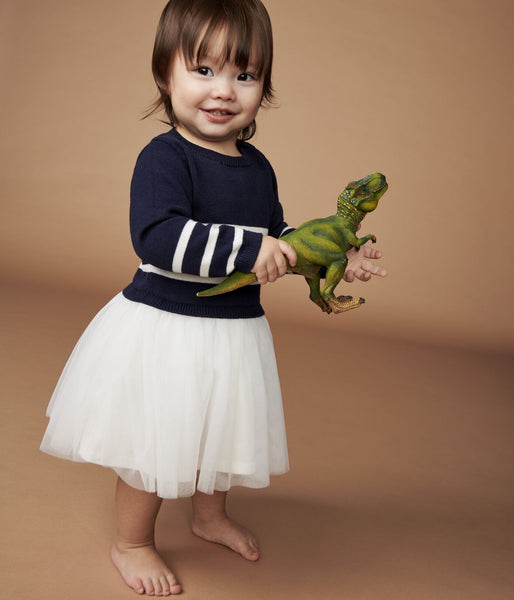 Petit Bateau Baby Girl Wool/Cotton Dress