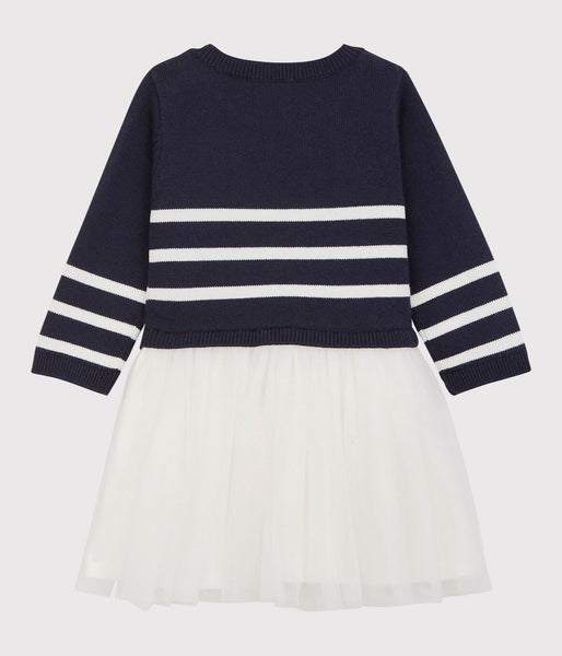 Petit Bateau Baby Girl Wool/Cotton Dress