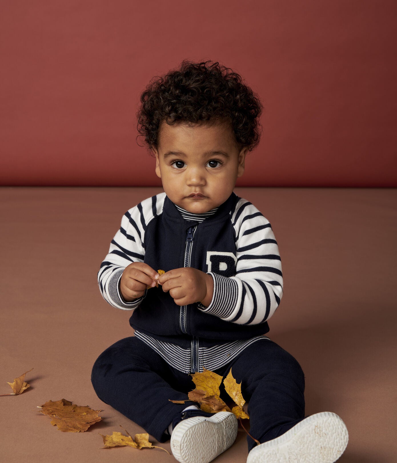 Petit Bateau Baby Fleece Baseball Jacket