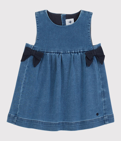 Petit Bateau Baby Girl Denim Dress