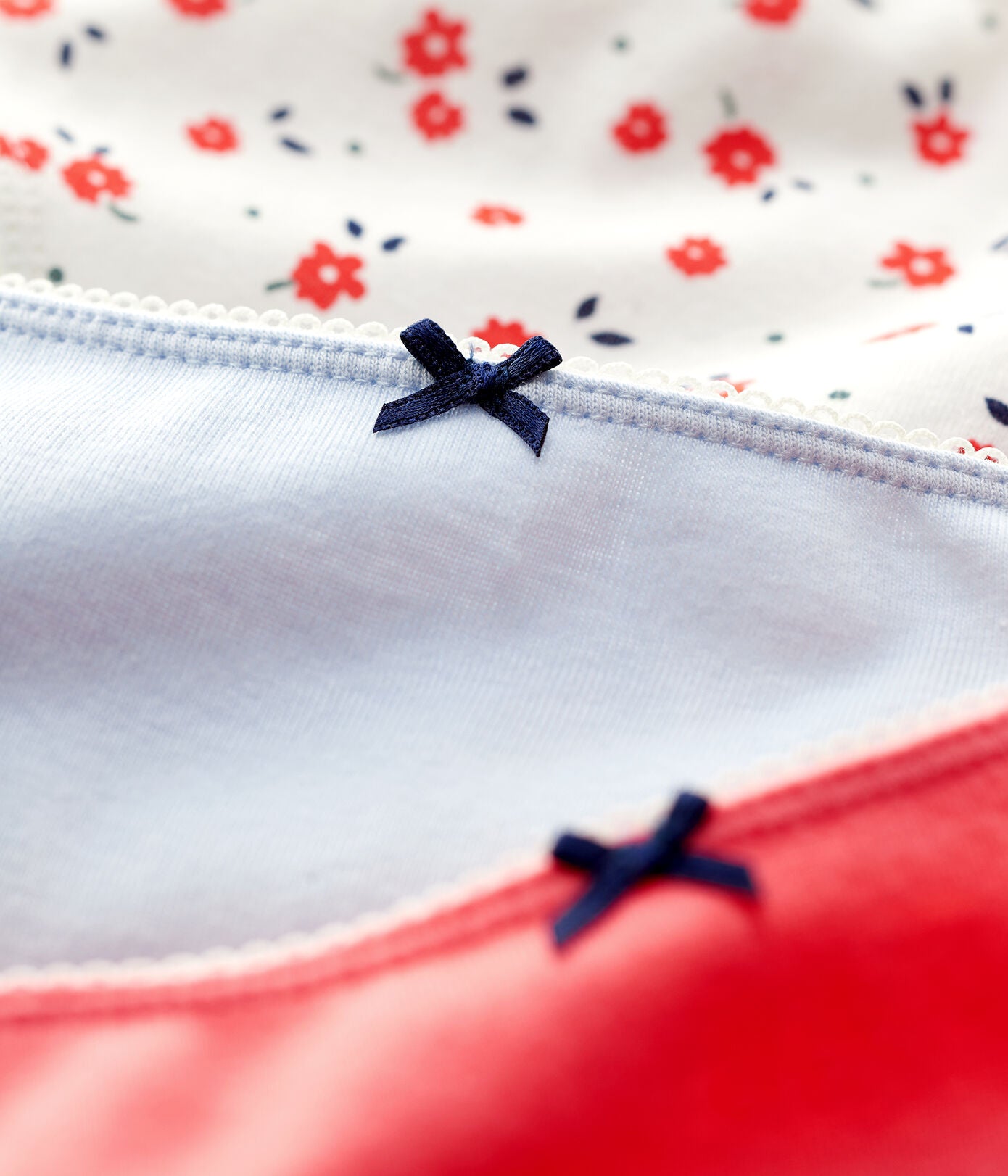 Petit Bateau Floral Print Cotton Hipsters