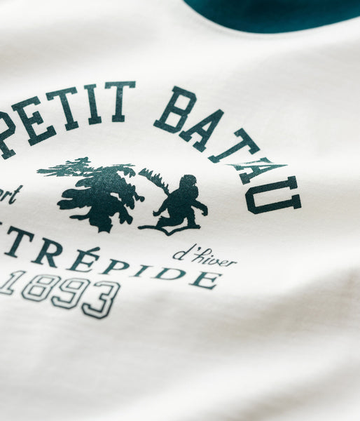 Petit Bateau Long-Sleeved Cotton T-shirt