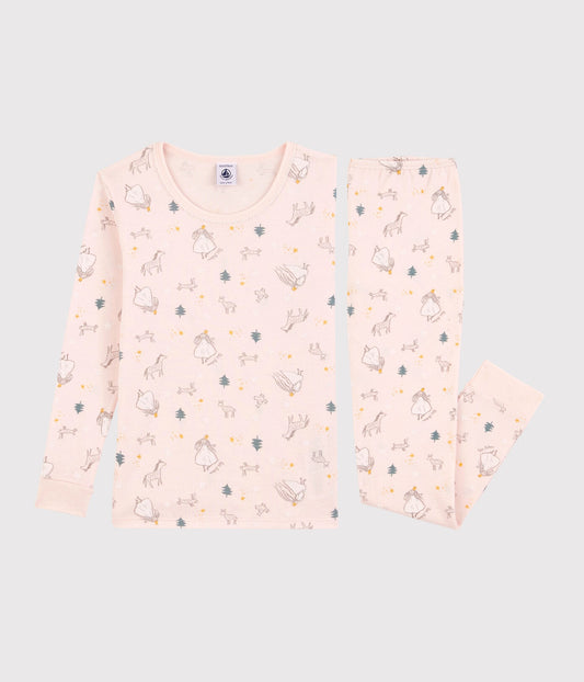 Petit Bateau Girls Princess Pajama