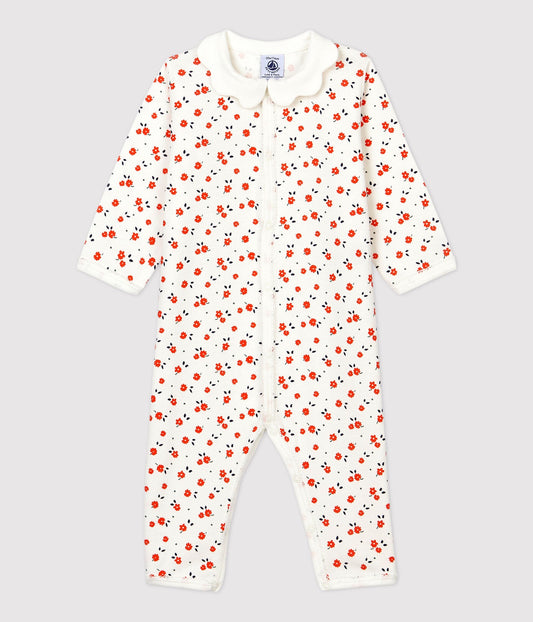 Petit Bateau Paris Footless Organic Cotton Babygrow