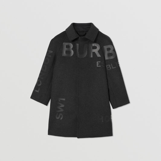 Burberry Horseferry Print Wool Cashmere Coat