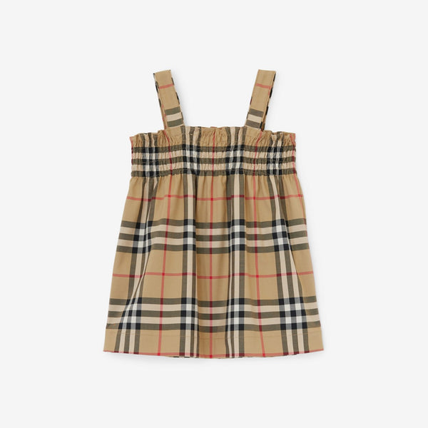 Burberry Vintage Check Cotton Dress with Bloomers