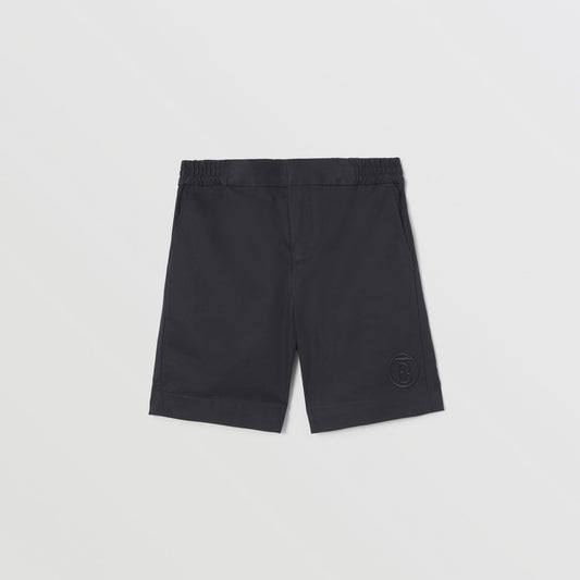 Burberry Monogram Motif Cotton Twill Chino Shorts