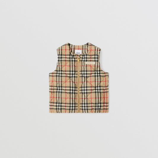 Burberry Abigail Branded Checked Gilet