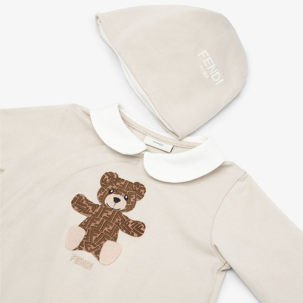 Fendi Baby Beige Jersey Teddy Bear Kit
