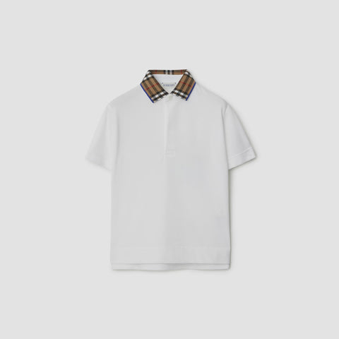 KB5 Check Collar Cotton Polo Shirt