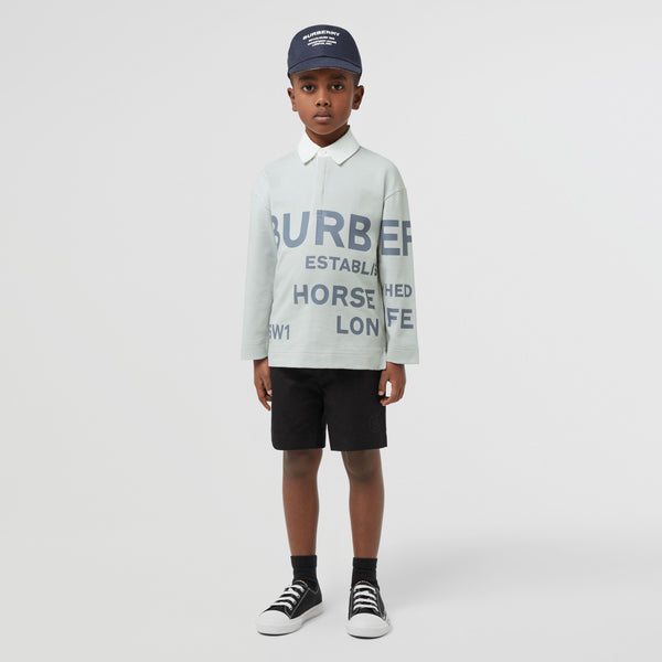 Burberry Long-sleeve Horseferry Polo Shirt