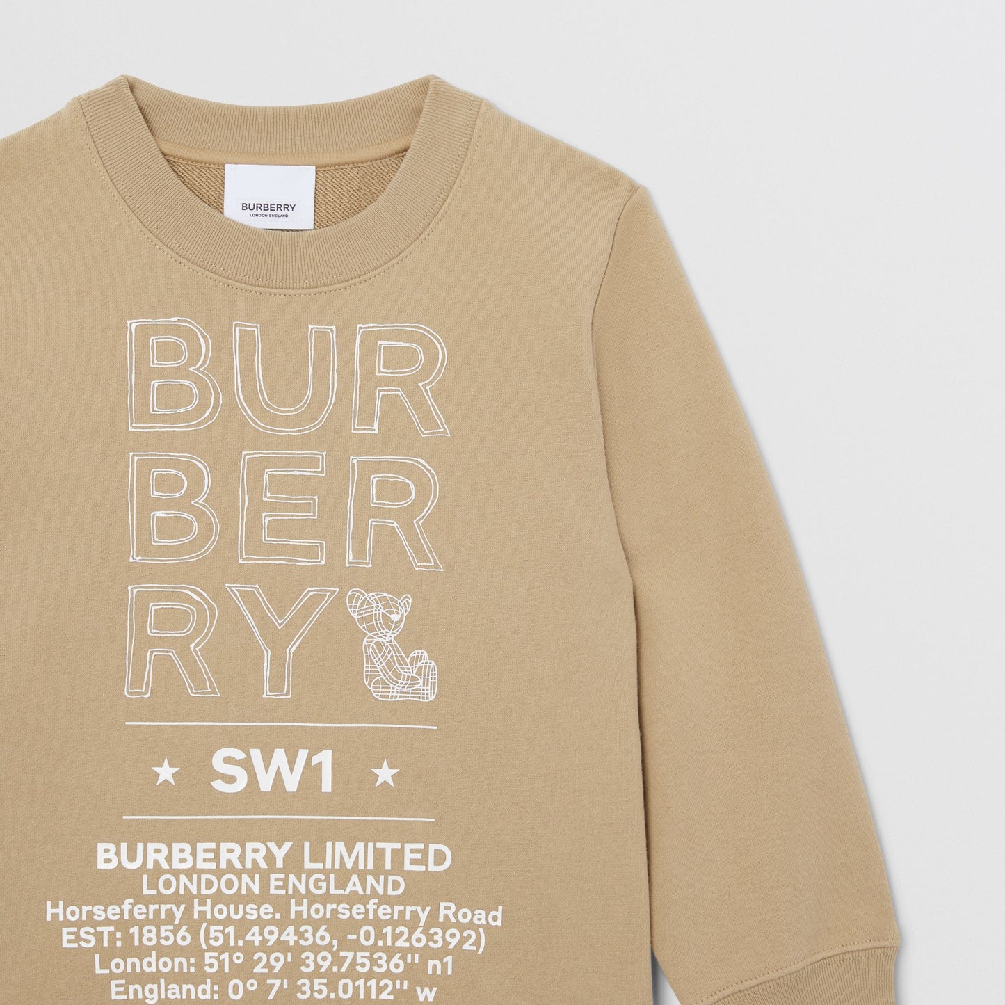 Burberry  Beige Montage Sweatshirt