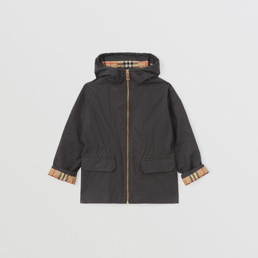 Burberry Vintage Check-lined Cotton Hooded Jacket