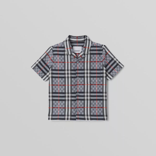 Burberry Baby Short-sleeve Chequerboard Shirt
