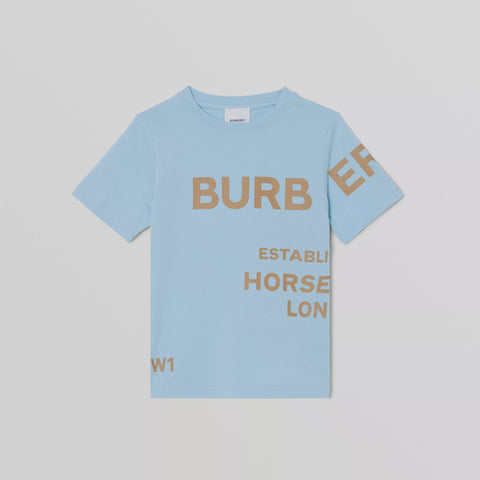 Burberry Horseferry Print Blue Tshirt