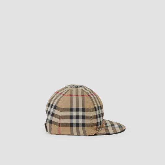 Burberry Baby Gabardine Reversible Baseball Cap
