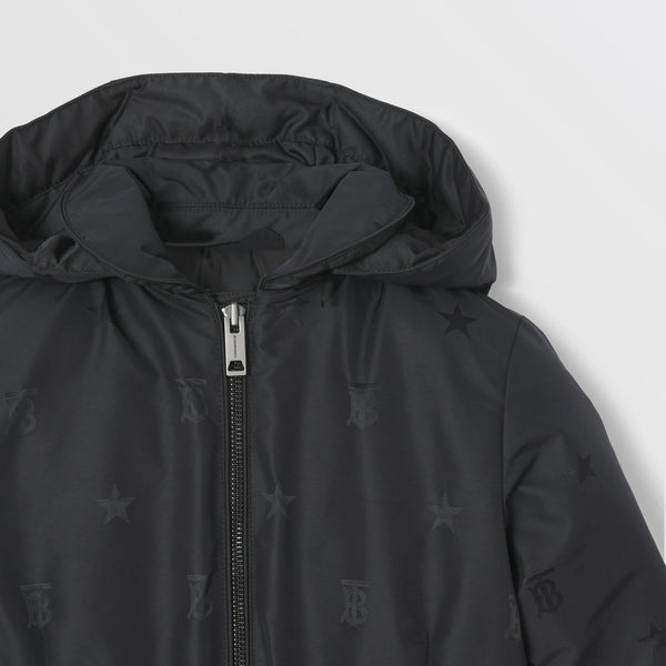 Burberry Detachable Hood Star and Monogram Down-filled Coat