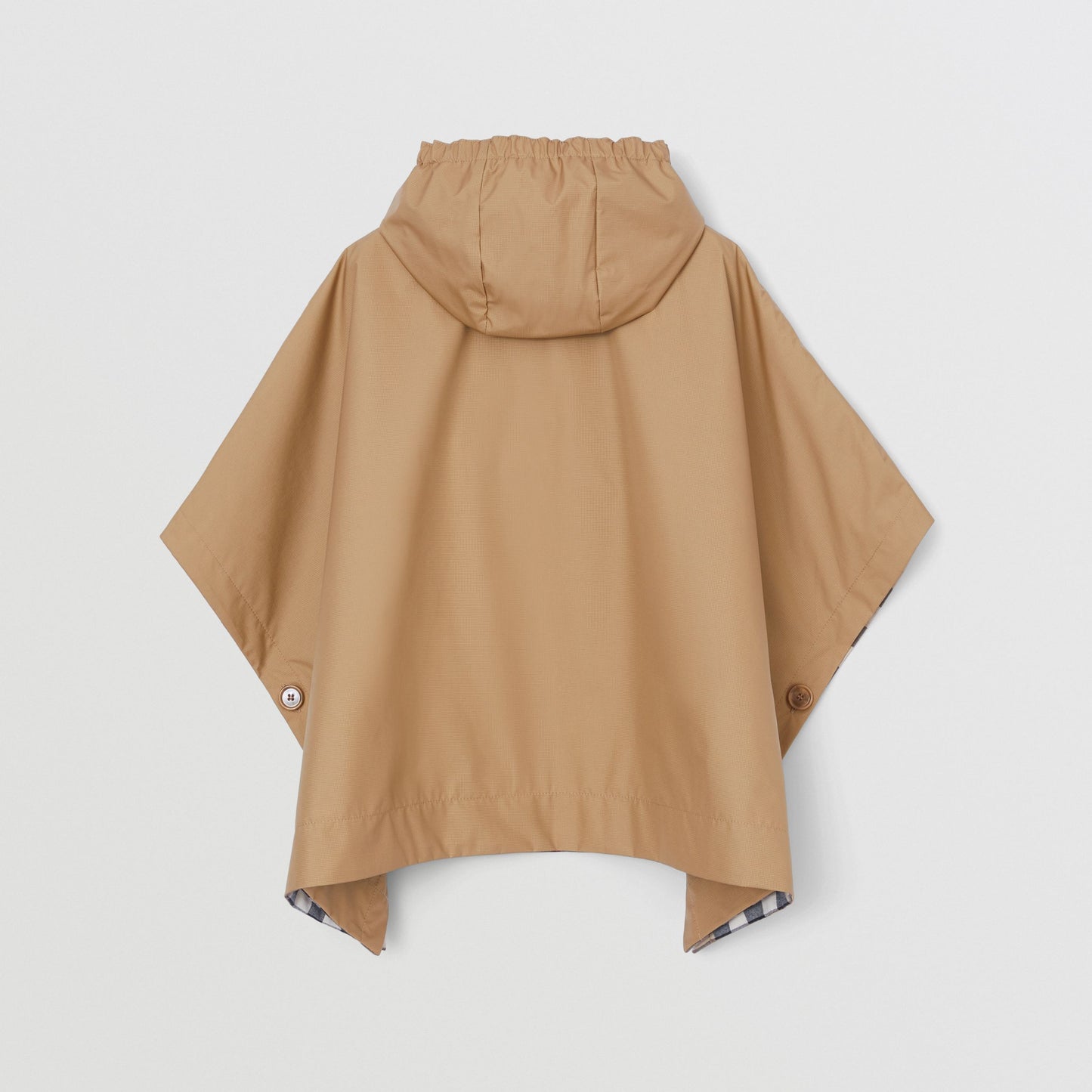 Burberry Reversible Nylon and Check Cotton Poncho