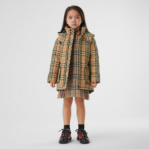 Burberry Vintage Check Down-filled Hooded Coat