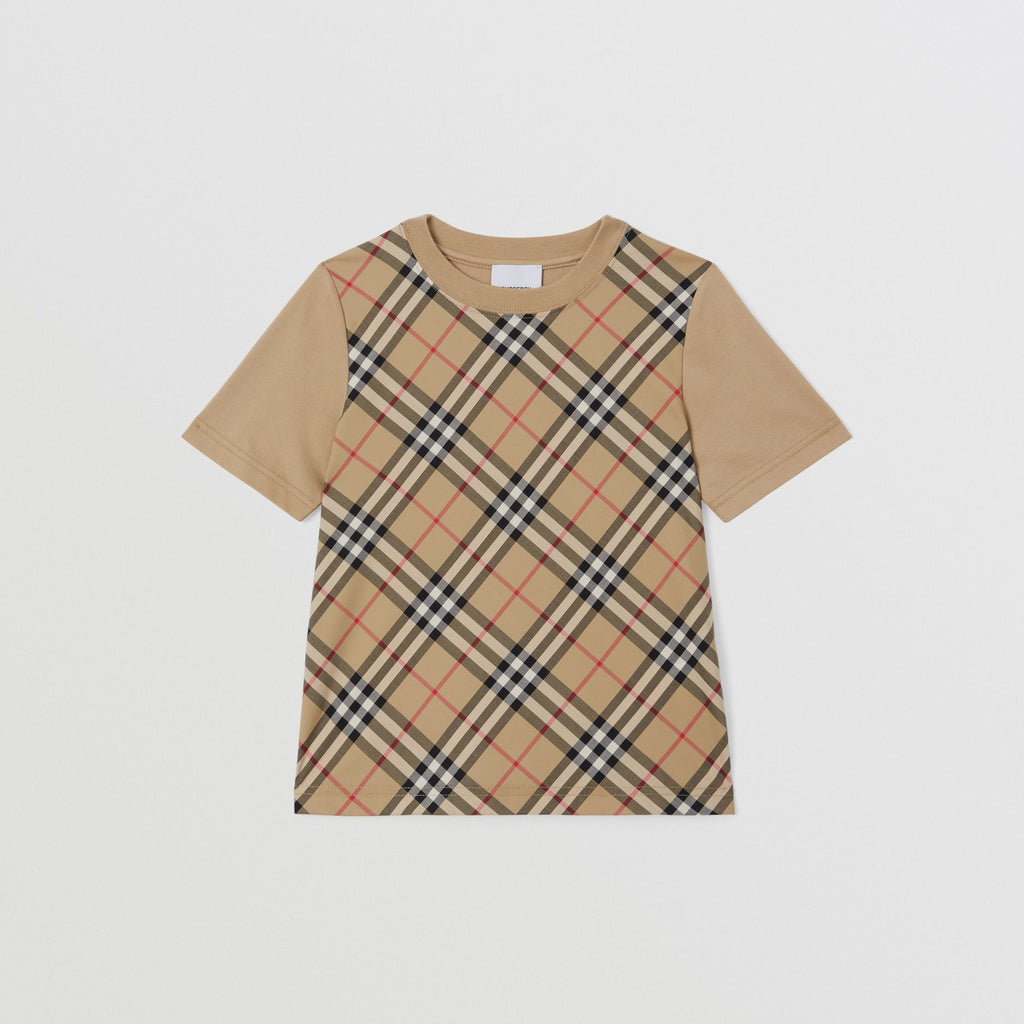 Burberry Vintage Check Panel T-shirt