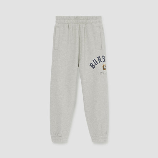 Burberry College Graphic Cotton Jogging Pants