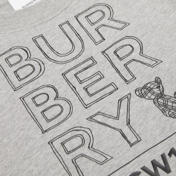 Burberry CB Logo Sketch Print Cotton Sweatshirt