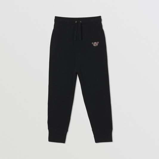 Burberry Thomas Bear Motif Cashmere Jogging Pants