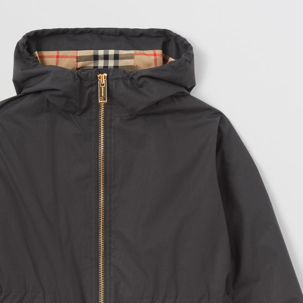 Burberry Vintage Check-lined Cotton Hooded Jacket