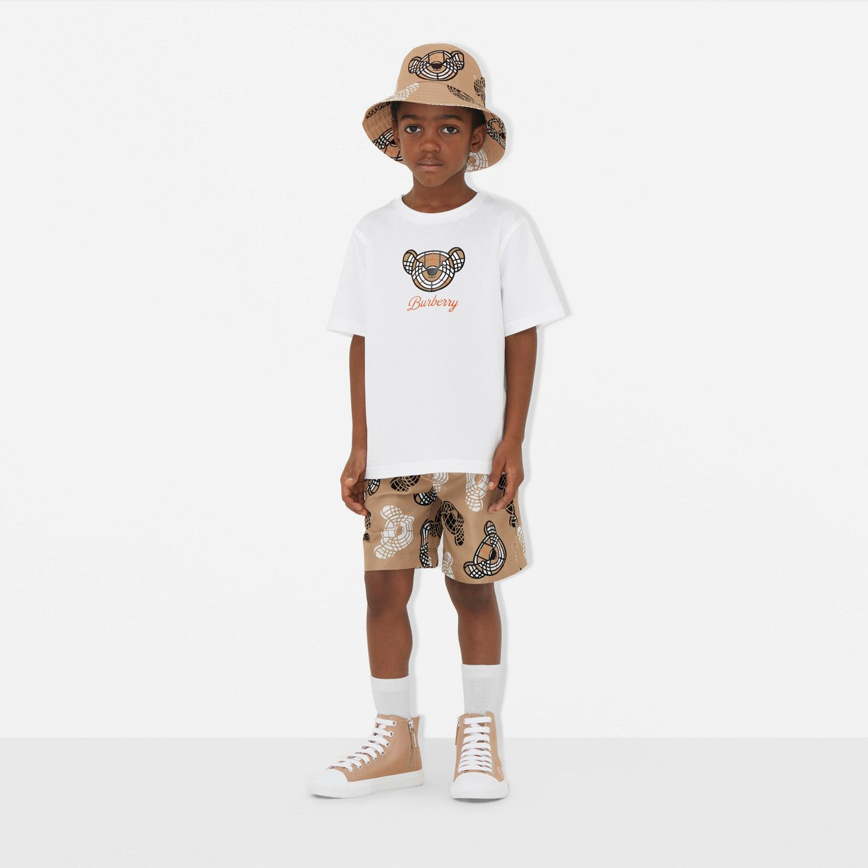 Burberry Thomas Bear Motif Cotton T-shirt