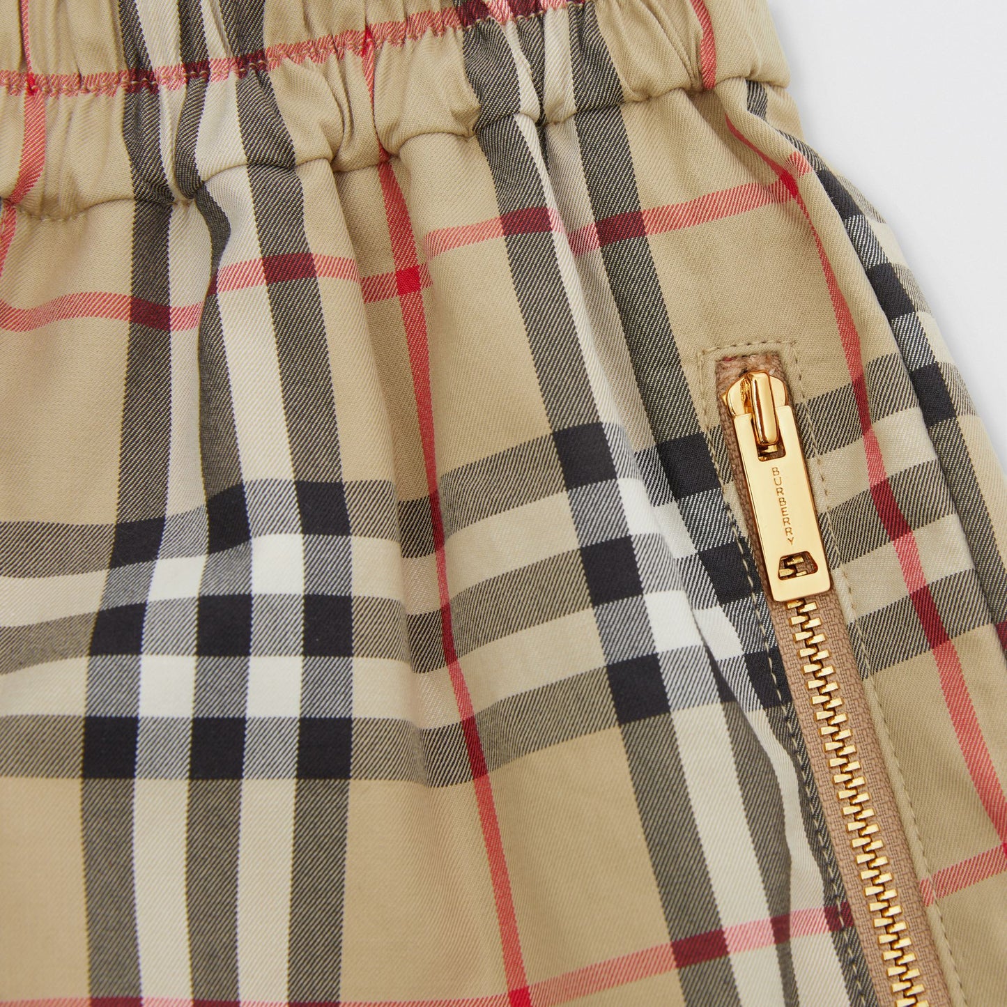 Burberry Patchwork Check Cotton Shorts