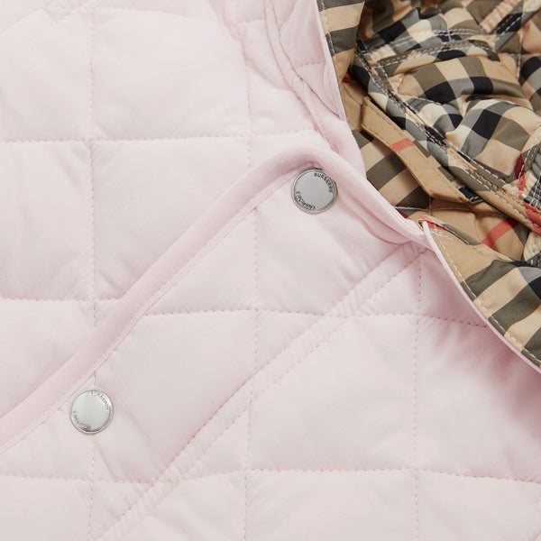 Burberry Baby Pink Quilted Jacket