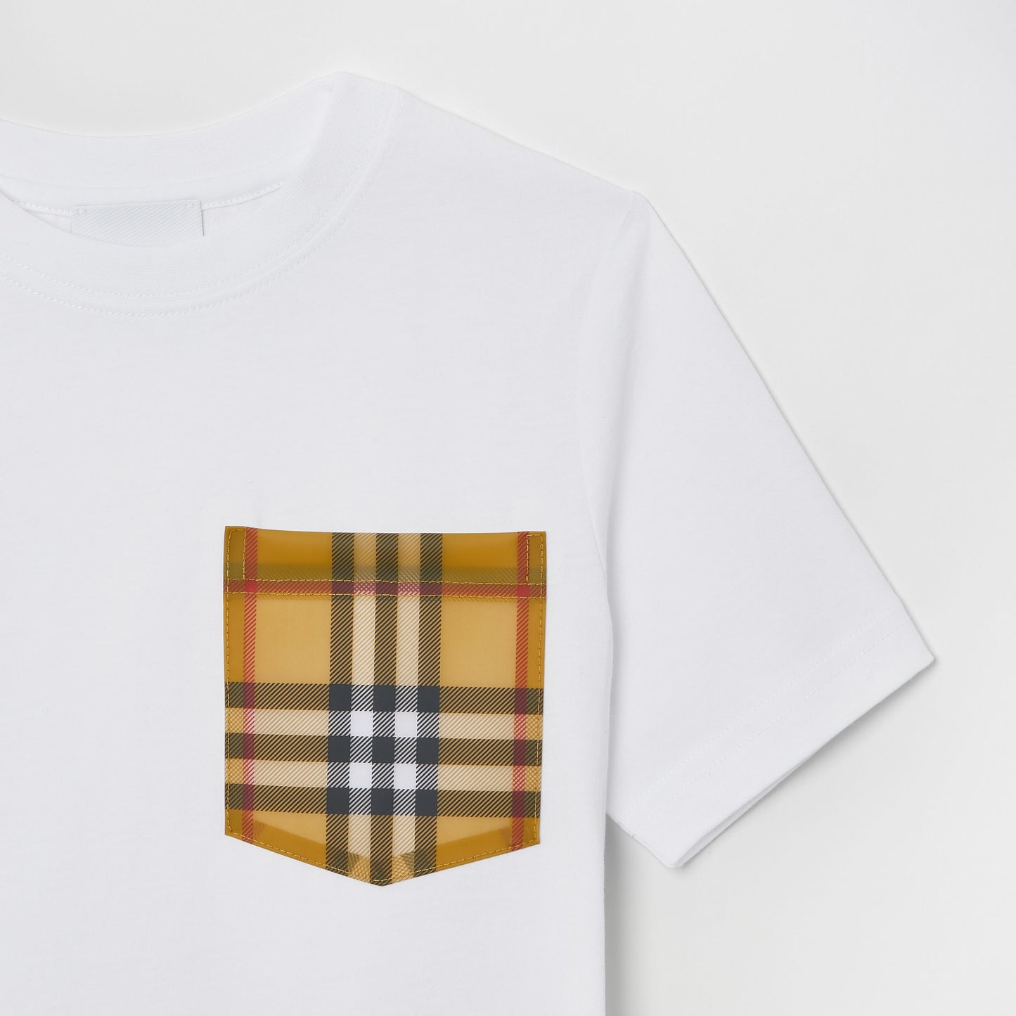Burberry Vintage Check Pocket Cotton T-shirt