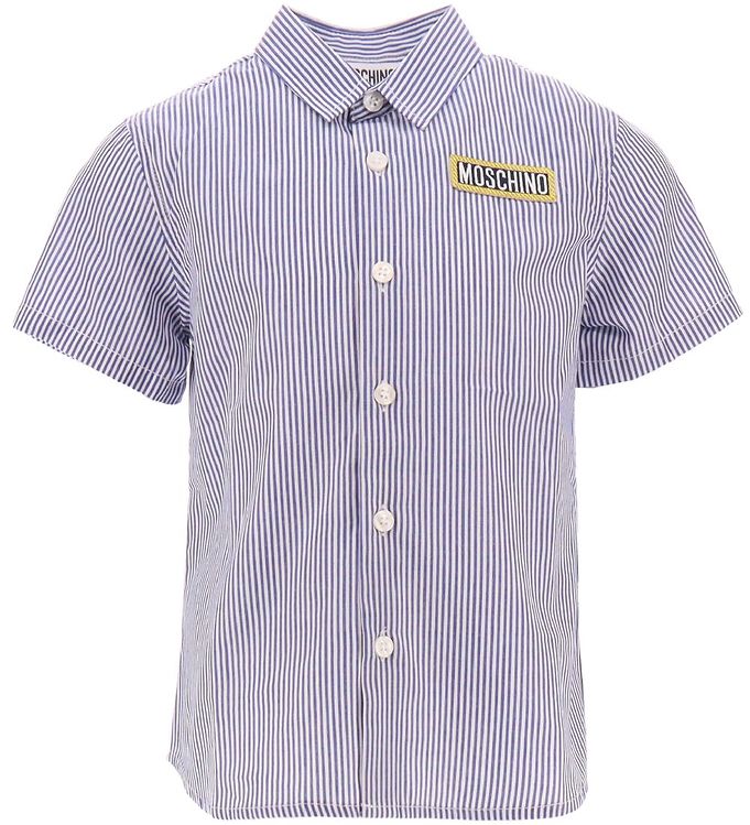 Moschino Boy Strip Shirt with Back Sailor Bear