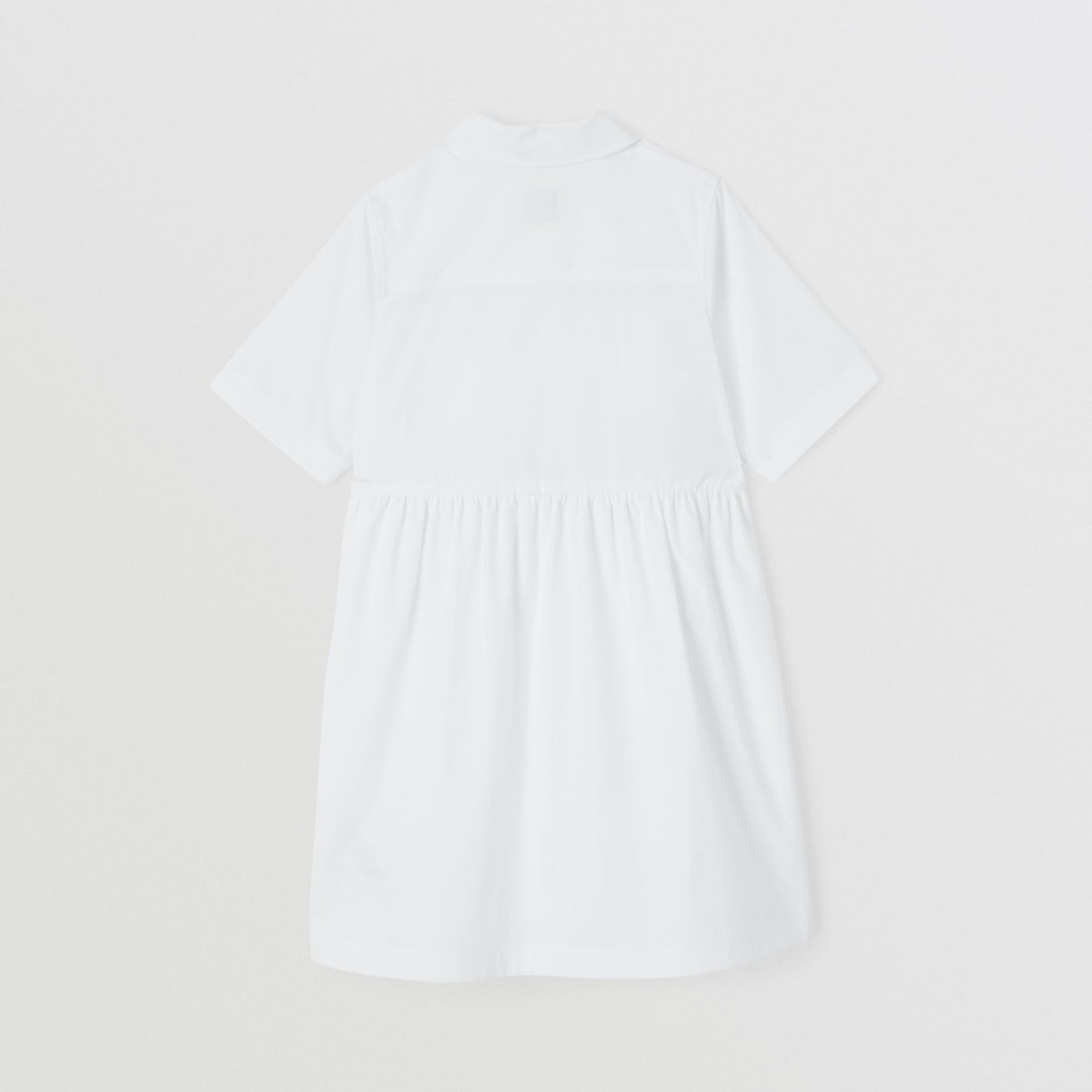 Burberry Logo Print Cotton Poplin Shirt Dress