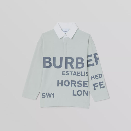Burberry Long-sleeve Horseferry Polo Shirt