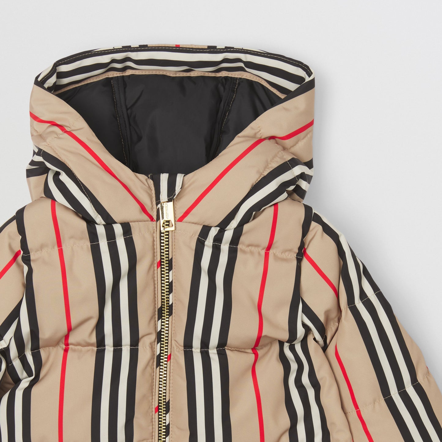 Burberry Stripe Nylon Puffer Suit