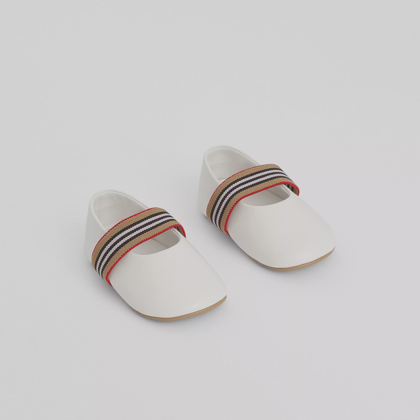 Burberry Icon Stripe Detail Ballerinas